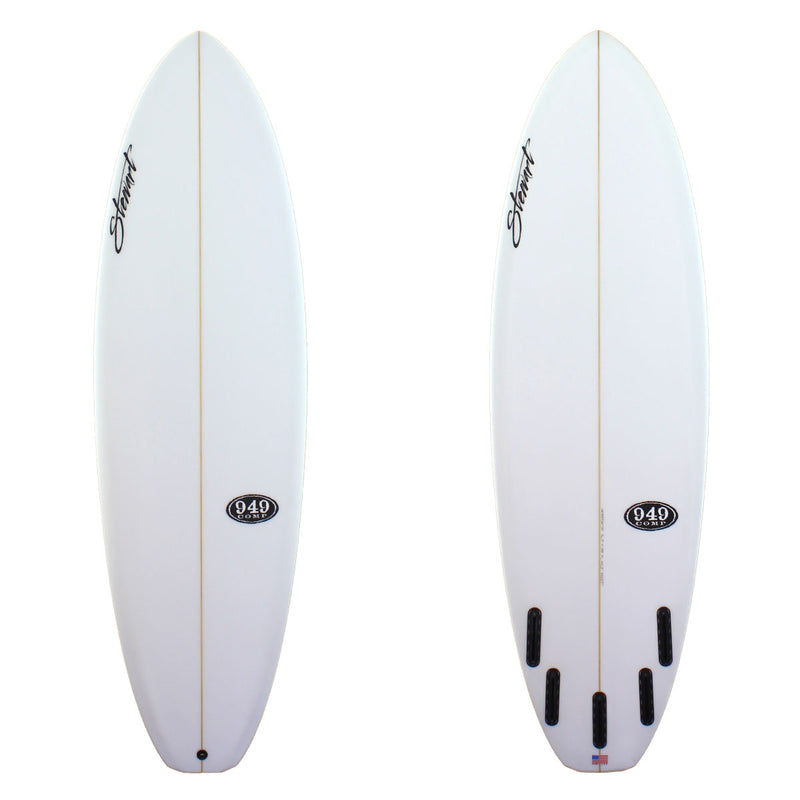 Stewart Surfboards 5'10" 949-Comp with clear white deck and bottom