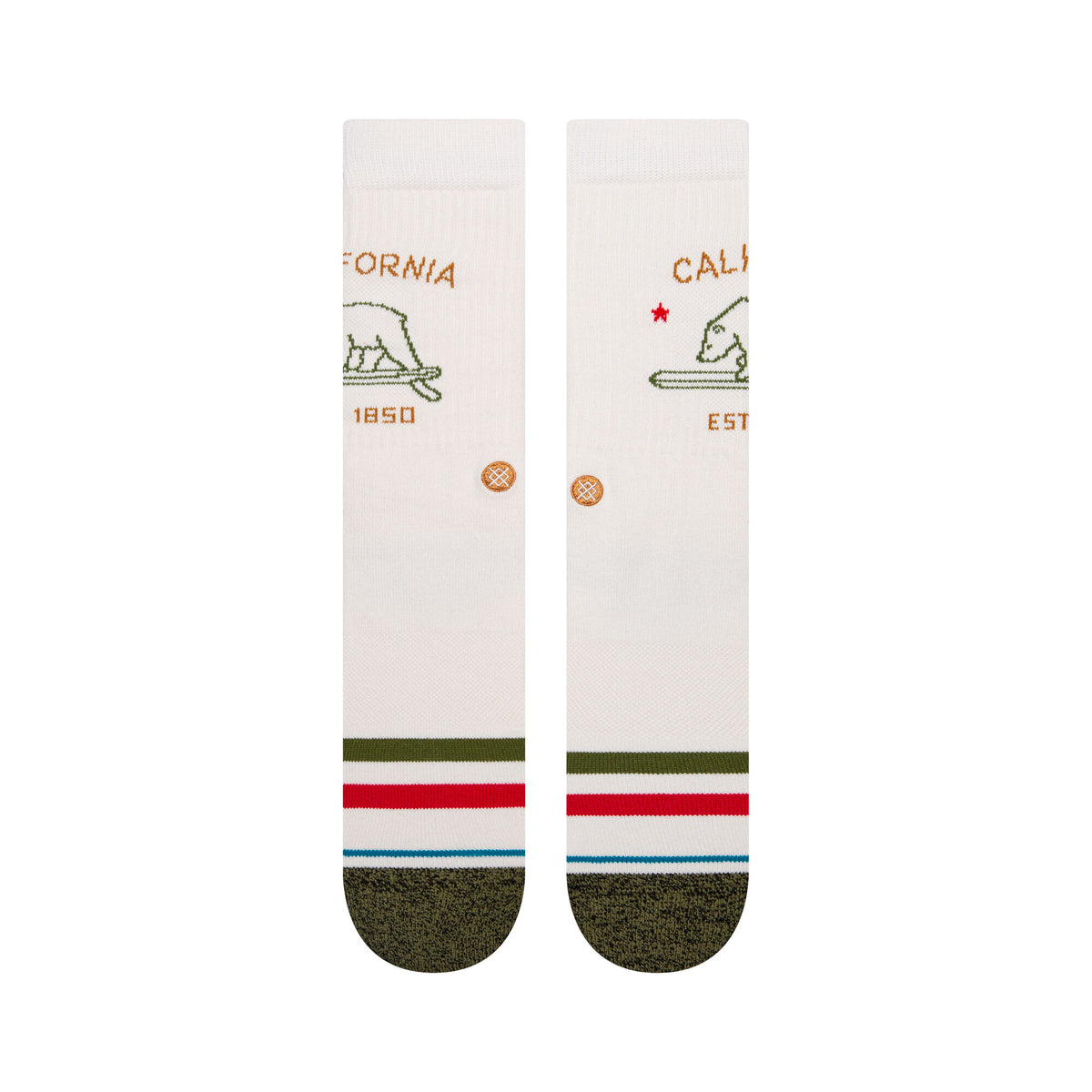 STANCE MEN'S CALIFORNIA REPUBLIC 2 CREW SOCKS