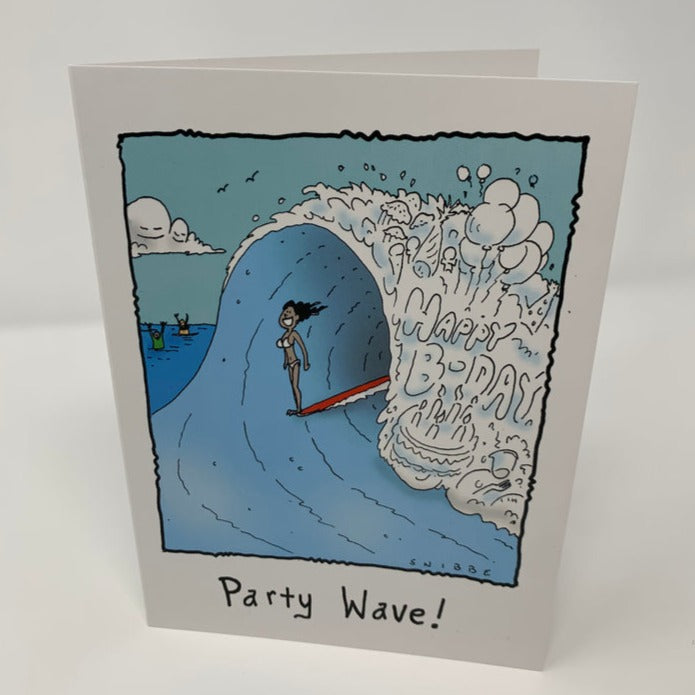 BIRTHDAY CARD - "PARTY WAVE!"