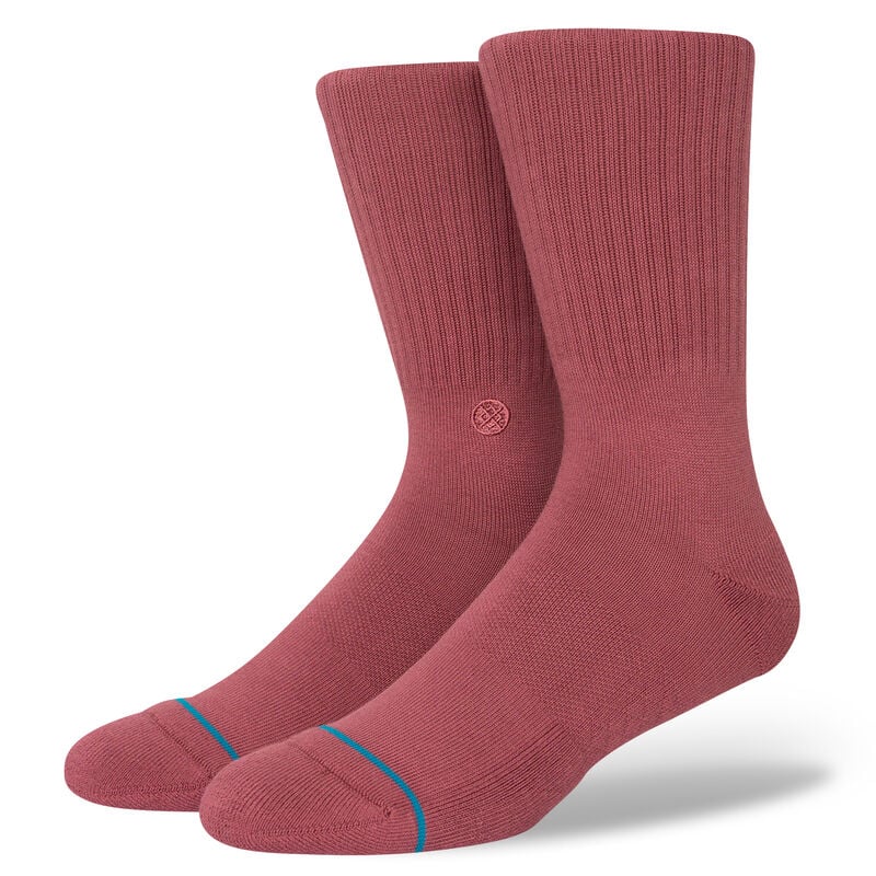STANCE ICON CLASSIC CREW SOCK - REBEL ROSE