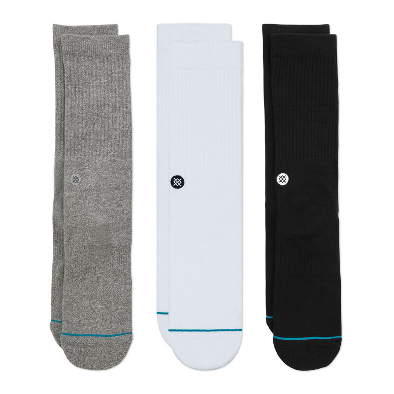 STANCE ICON 3 PACK MEN'S CREW SOCKS