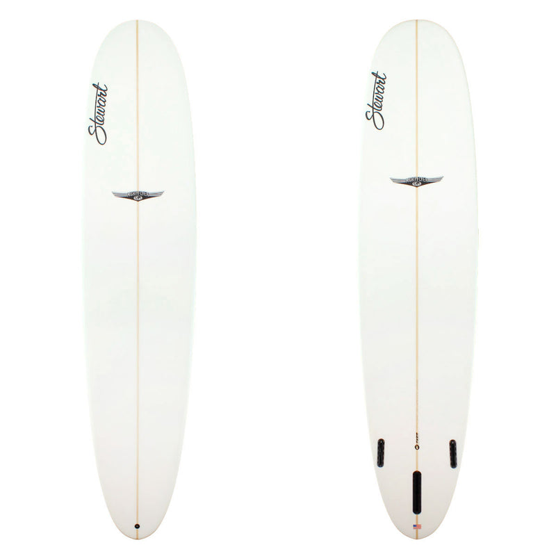 Stewart Surfboards 9'0" Mighty Flyer with clear white top and bottom