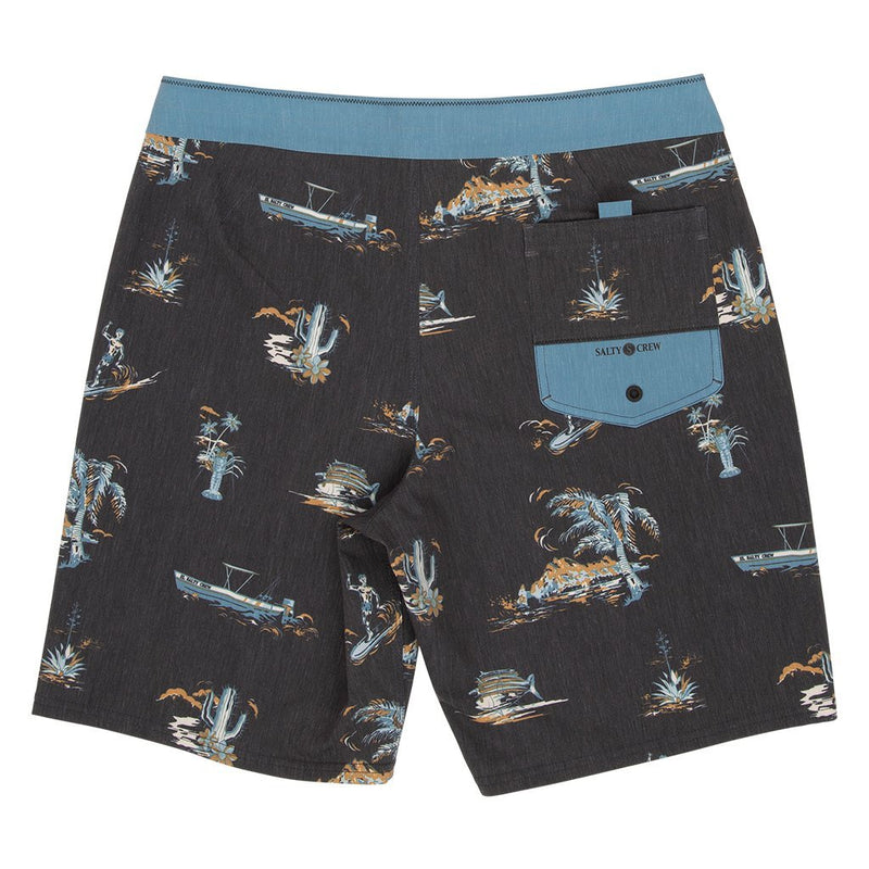 SALTY CREW PESCADOR VINTAGE BLACK BOARDSHORTS