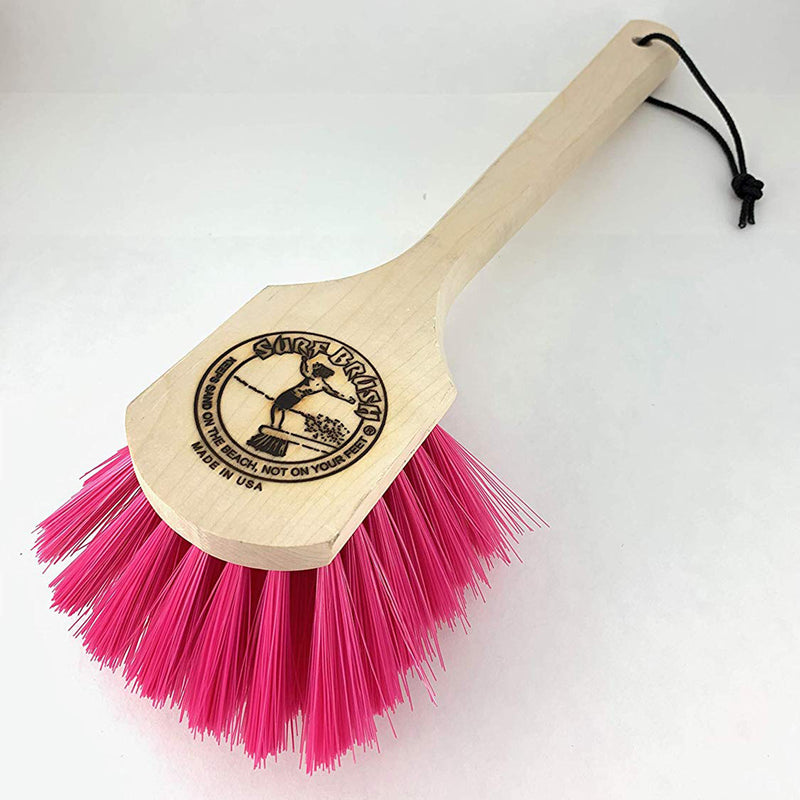 SURF BRUSH - WOOD SHORT HANDLE