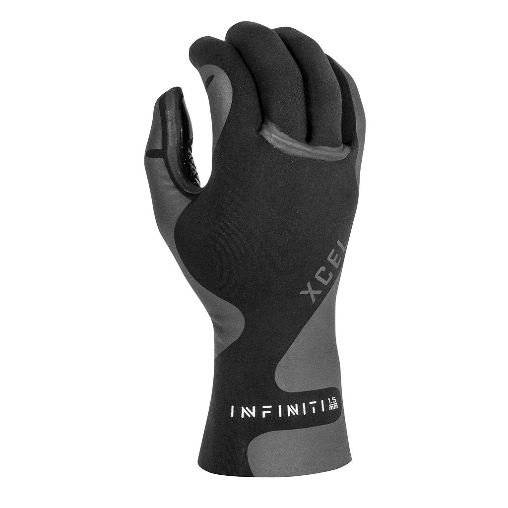 A black neoprene glove with reinforced seams and rubber palms, branded with 'INFINITI' on the wrist area.