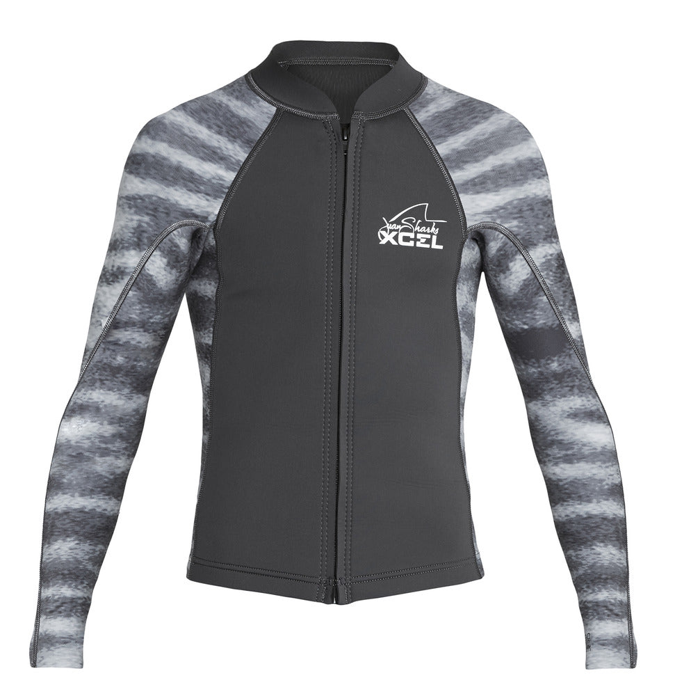 XCEL YOUTH WATER INSPIRED AXIS 2/1MM L/S FRONT ZIP SP19