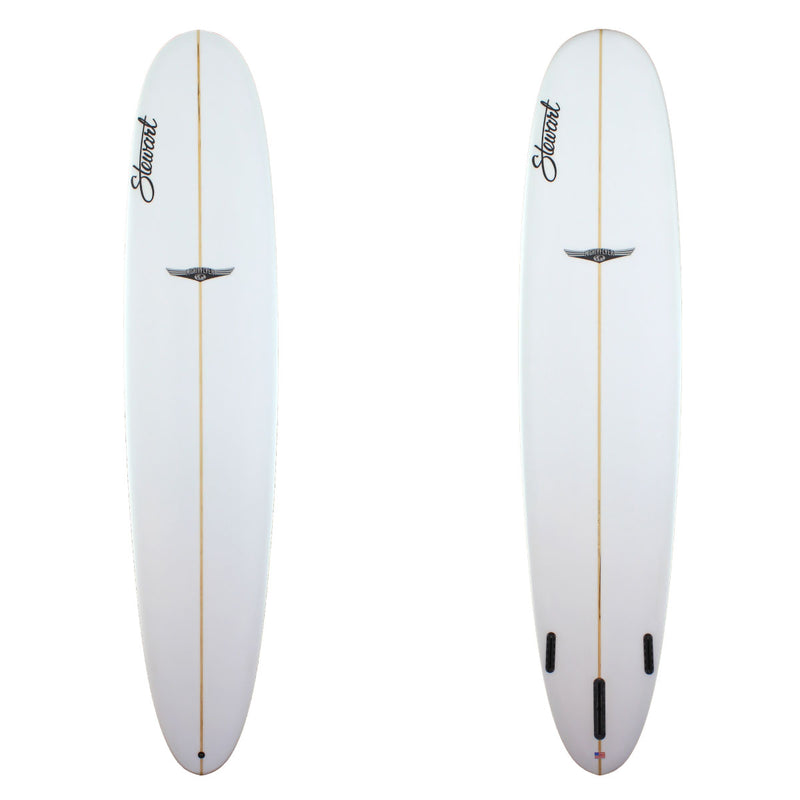 Stewart Surfboards 9'2" Mighty Flyer with clear white top and bottom