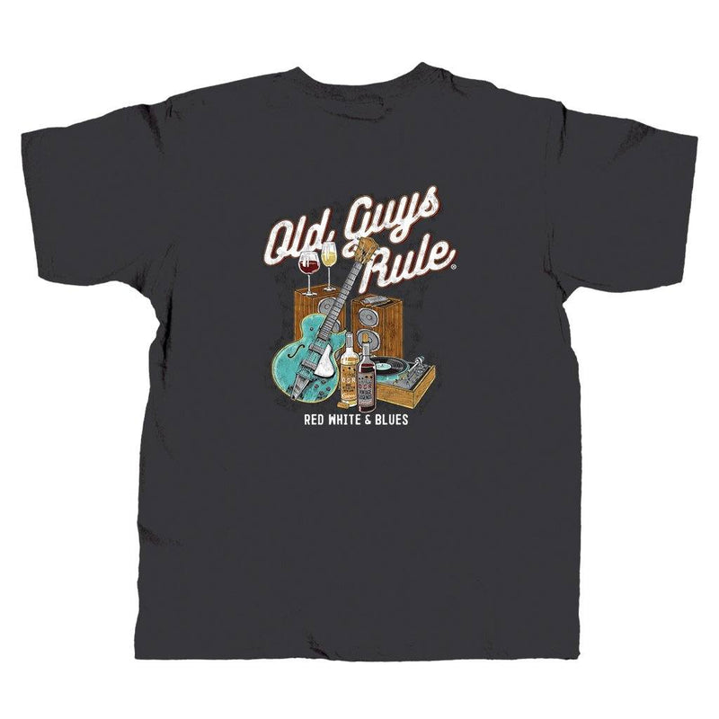 OLD GUYS RULE - RED WHITE N BLUES T-SHIRT