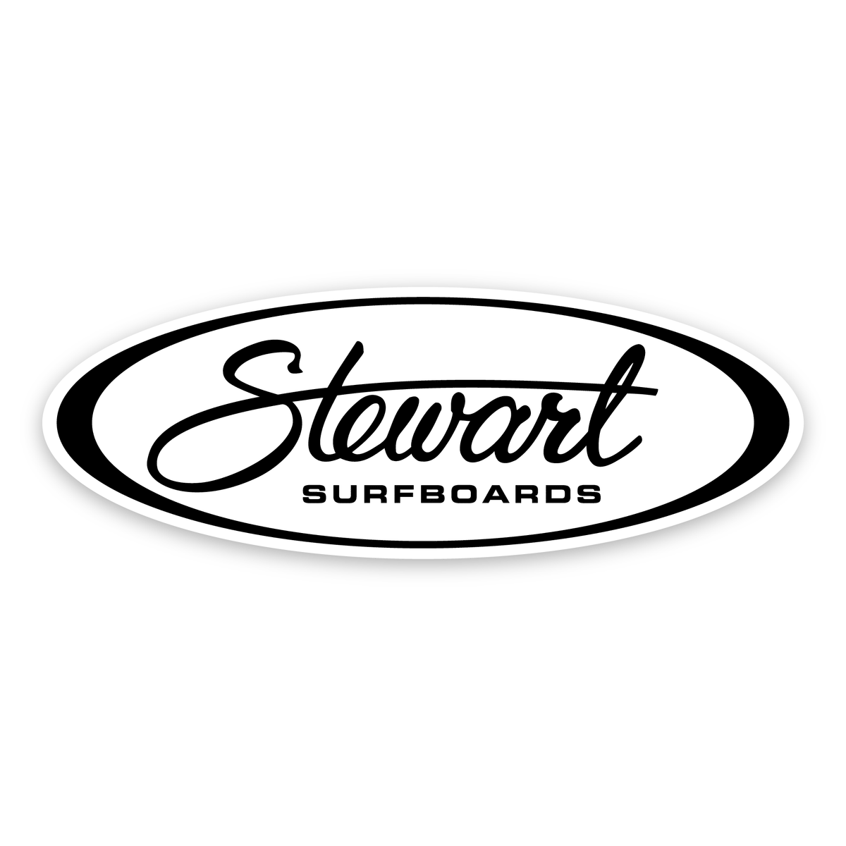 STEWART OVAL STICKER SMALL