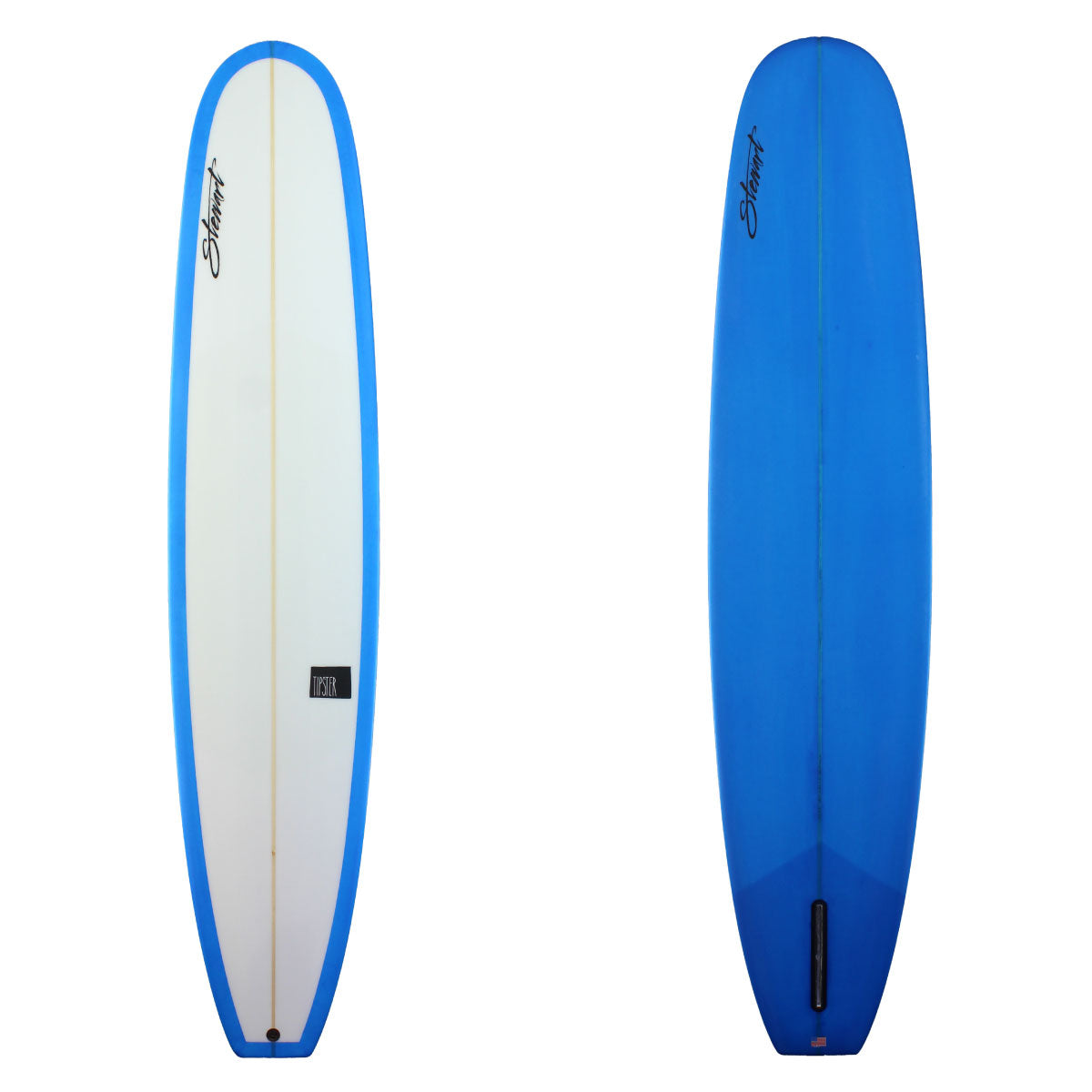 Stewart Surfboards 9'2 TIPSTER with blue resin tint bottom and rails